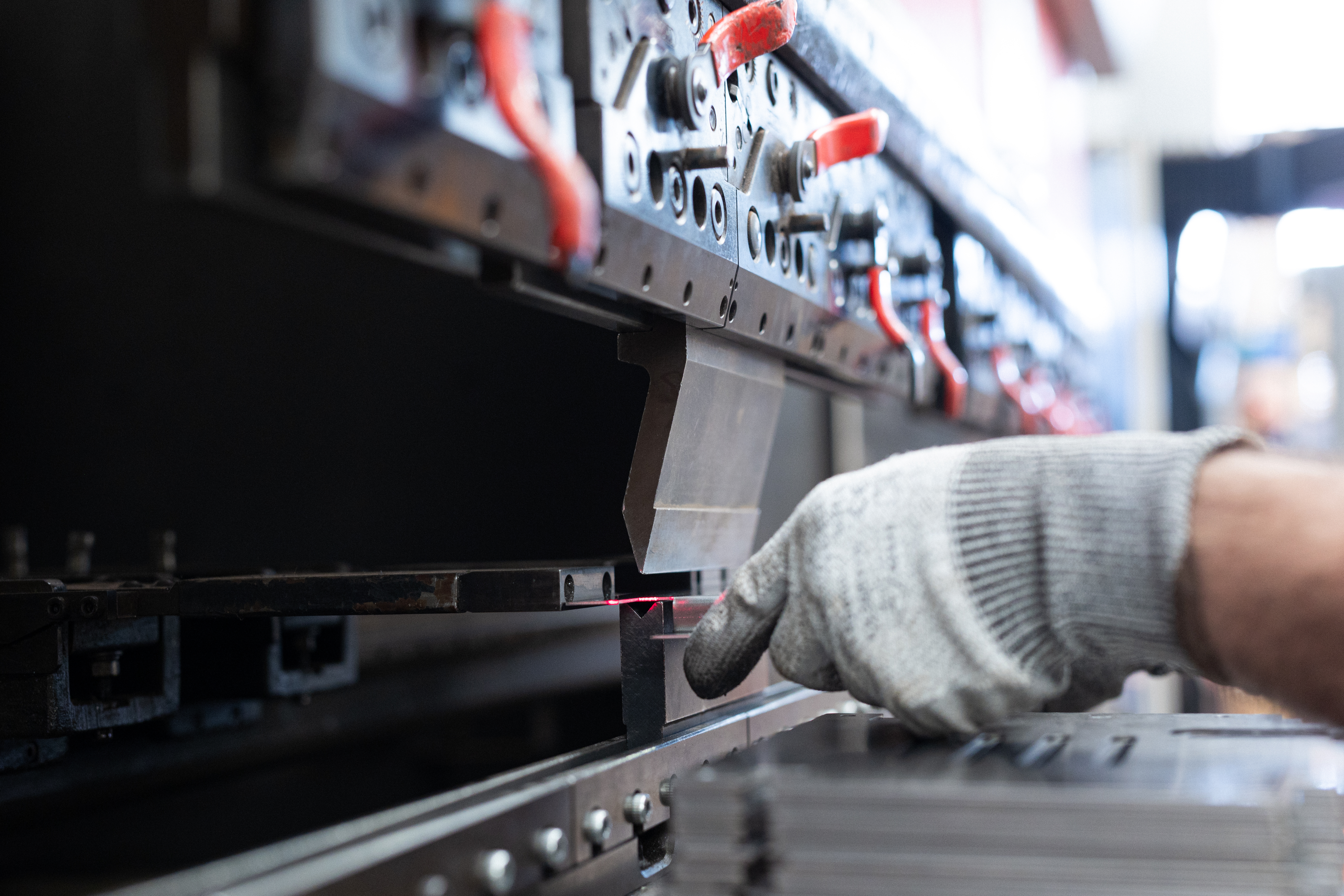 Laser cutting steel panels