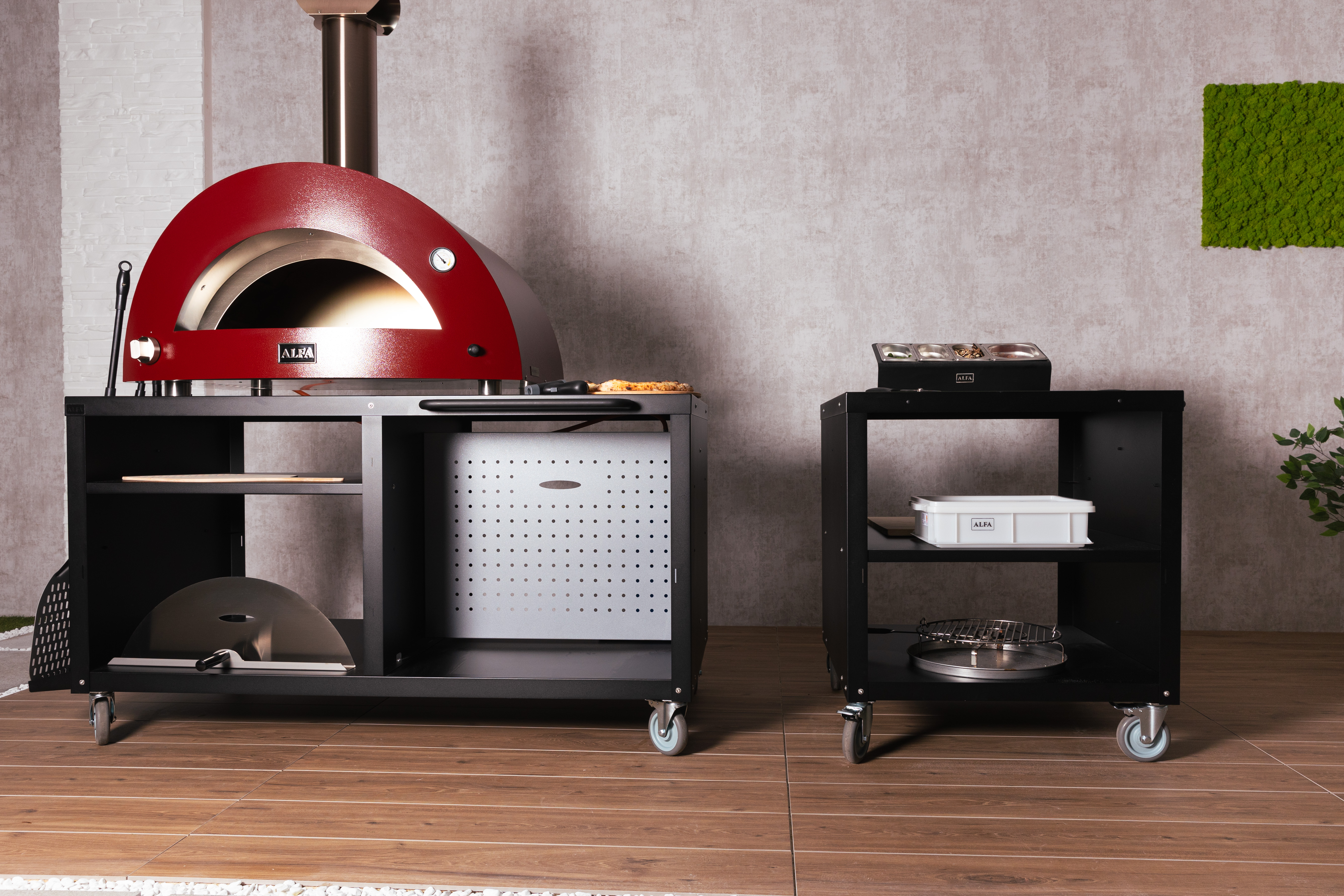 Alfa bases and cooking stations